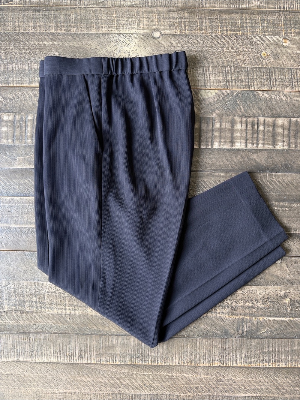 Theory Treeca Pull-On Pant in Striped Admiral Crepe